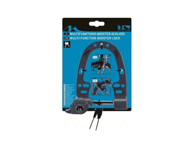 M-Wave Multi-function Booster lock lucchetto da telaio argento