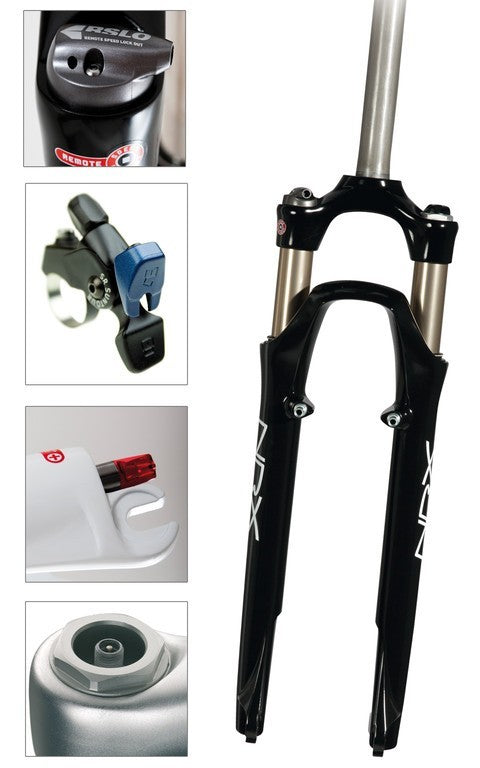 Suntour forcella ammortizzata per bicicletta trekking da 28" nero