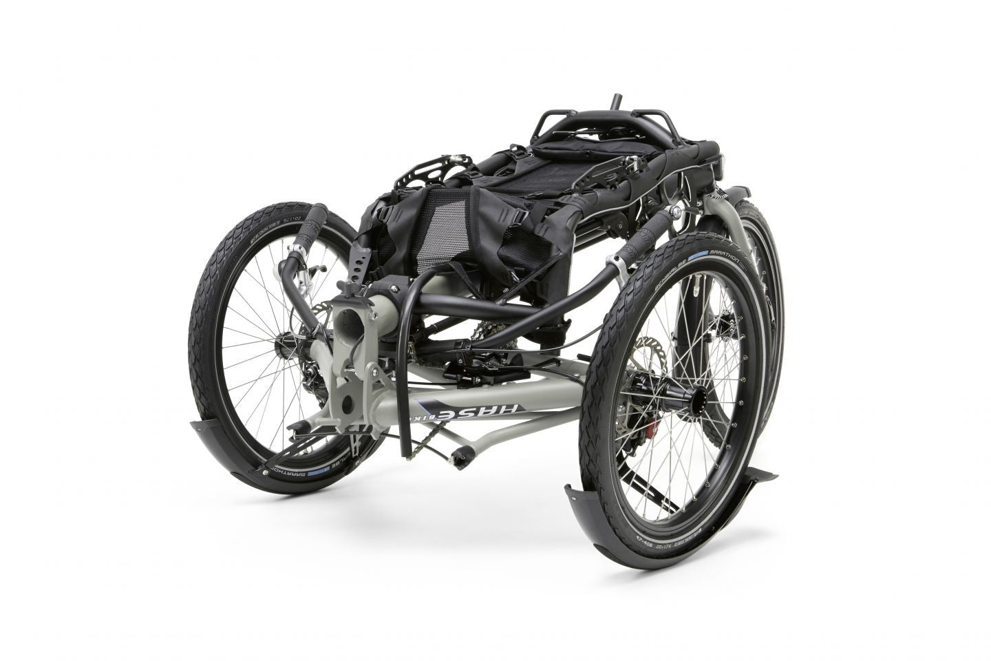 Hasebikes Kettwiesel EVO ammortizzato pieghevole bianco traffico