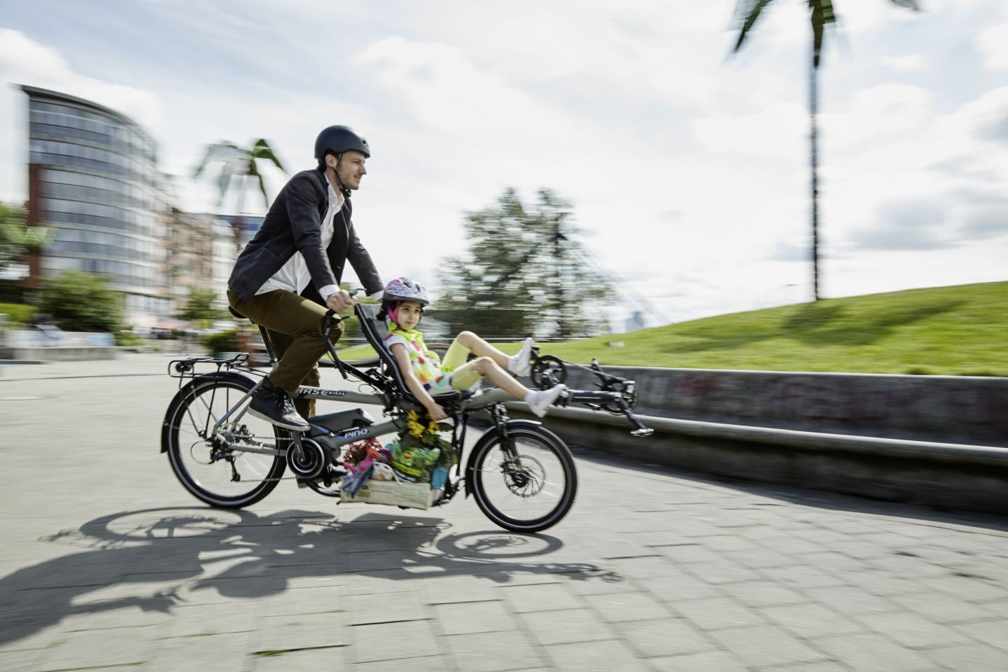 Hasebikes PINO Steps tandem elettrico bianco perla