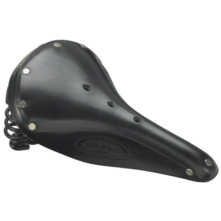 Brooks Flyer Black sella in cuoio nero