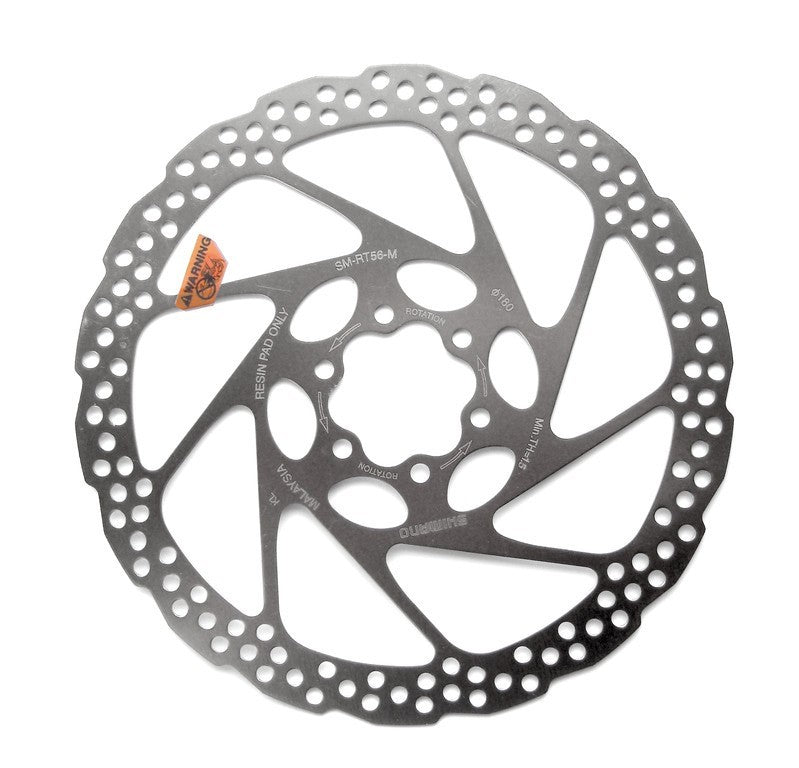 Shimano Disco freno SM-RT 56 180 mm, Standard, 6 fori