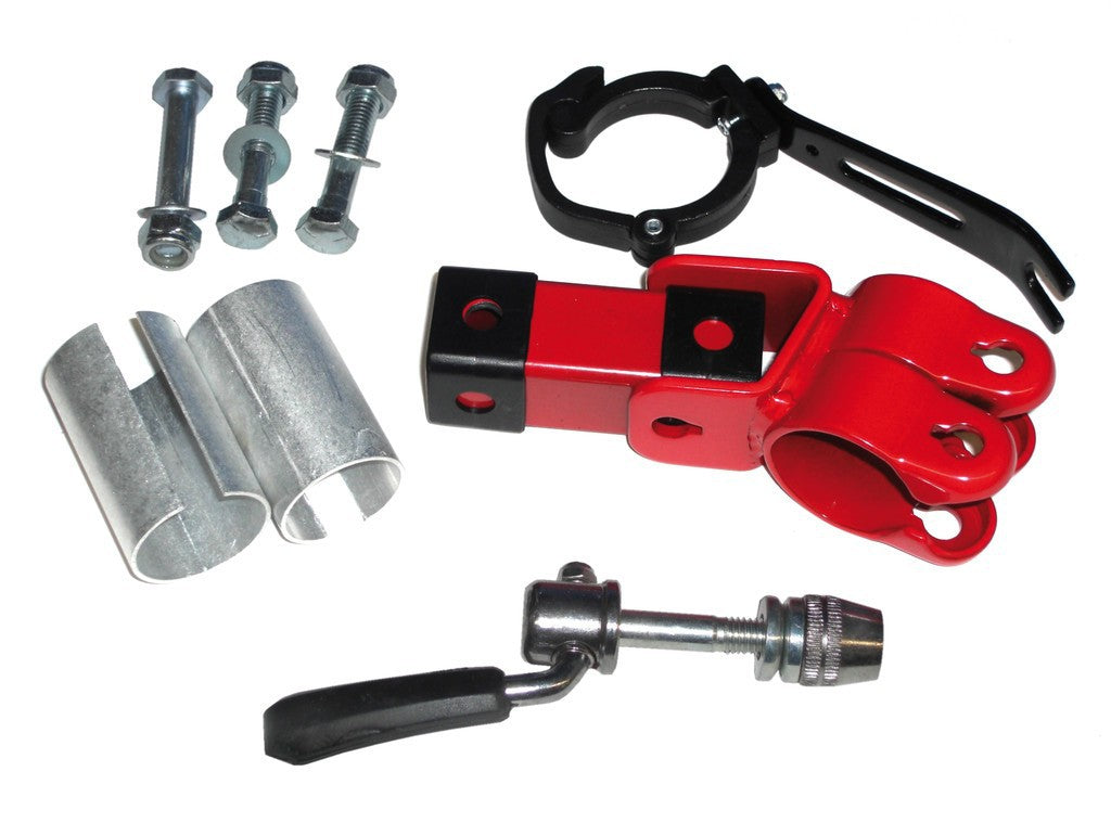 Attacco supplementere da reggisella per Trail Gator barra traino tandem bicicletta bimbo rosso