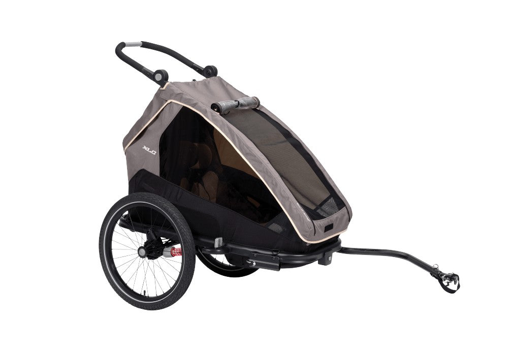 XLC Mono S carrello monoposto per bimbo BS-C09 grigio beige antracite