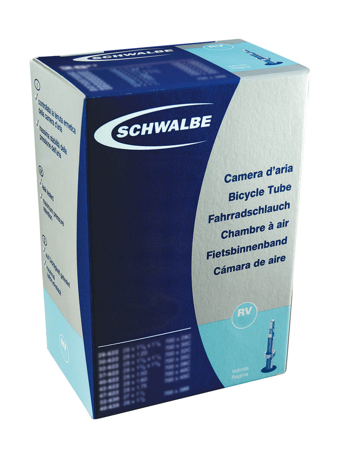 Schwalbe RV12 camera d'aria 26" valvola Regina