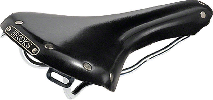 Brooks Swallow Classic Chrome black  sella in cuoio nero