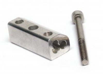 Hebie 0199 SA supporto in alluminio per fissaggio portapacchi ad aste