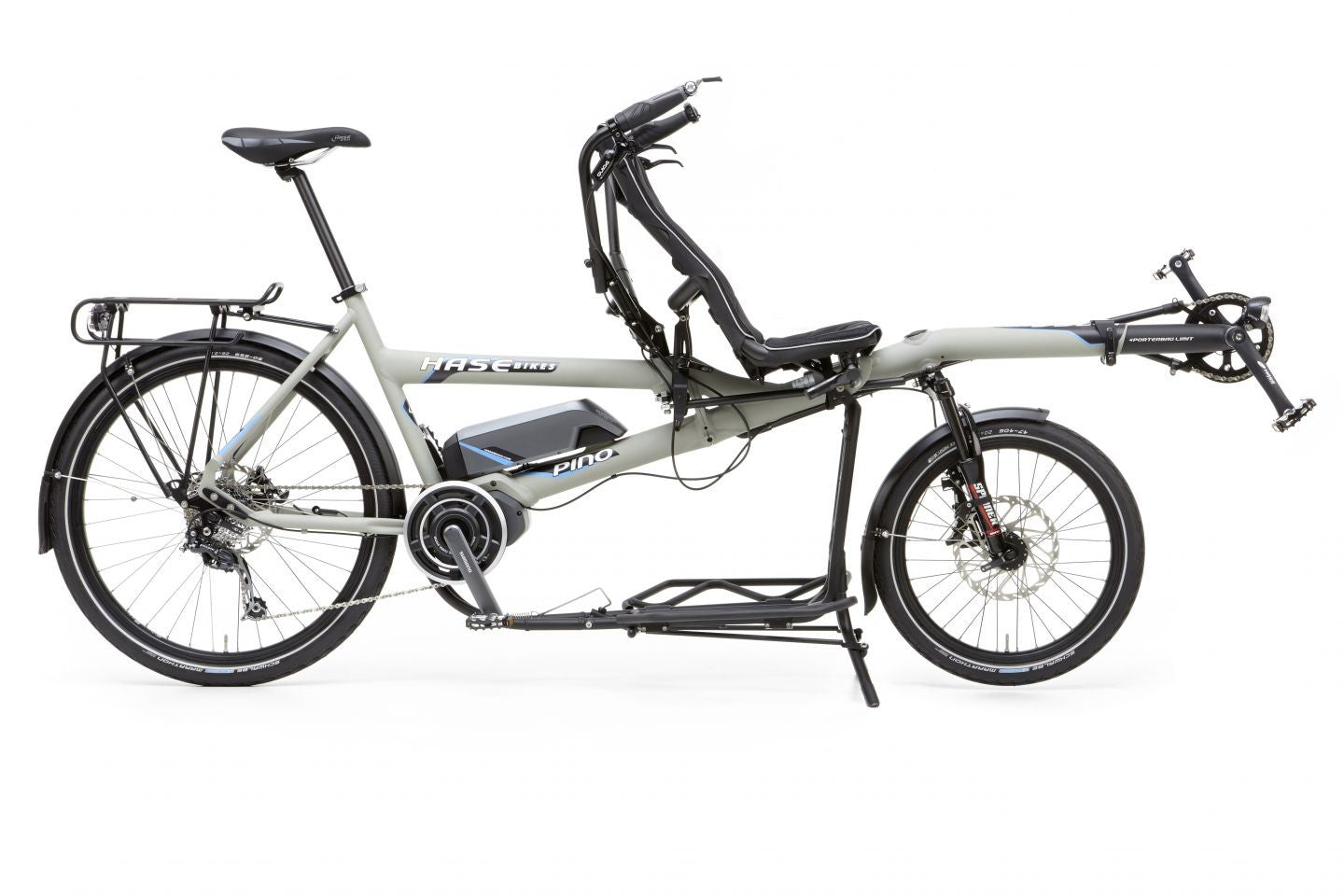 Hasebikes PINO Steps tandem elettrico bianco perla