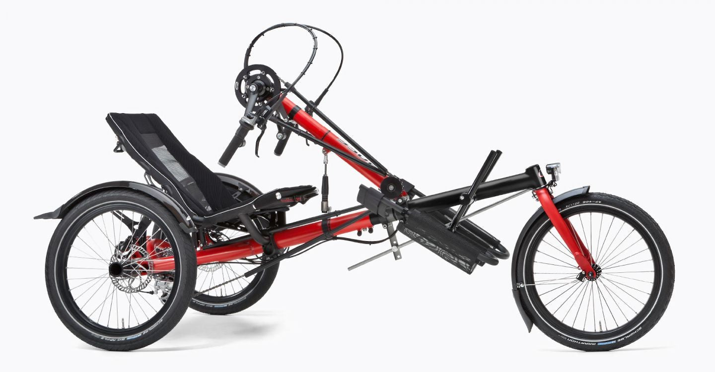 Hasebikes HANDBIKE Kettwiesel rosso