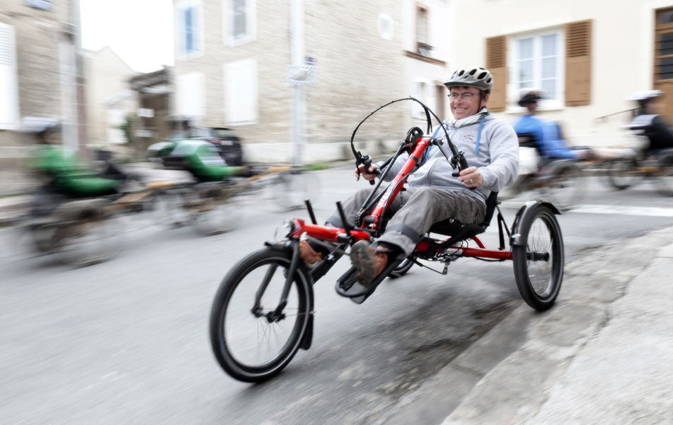 Hasebikes HANDBIKE Kettwiesel rosso