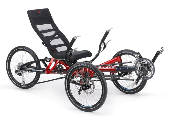 HP Velotechnik Scorpion Plus 20"/20" triciclo ammortizzato rosso magma