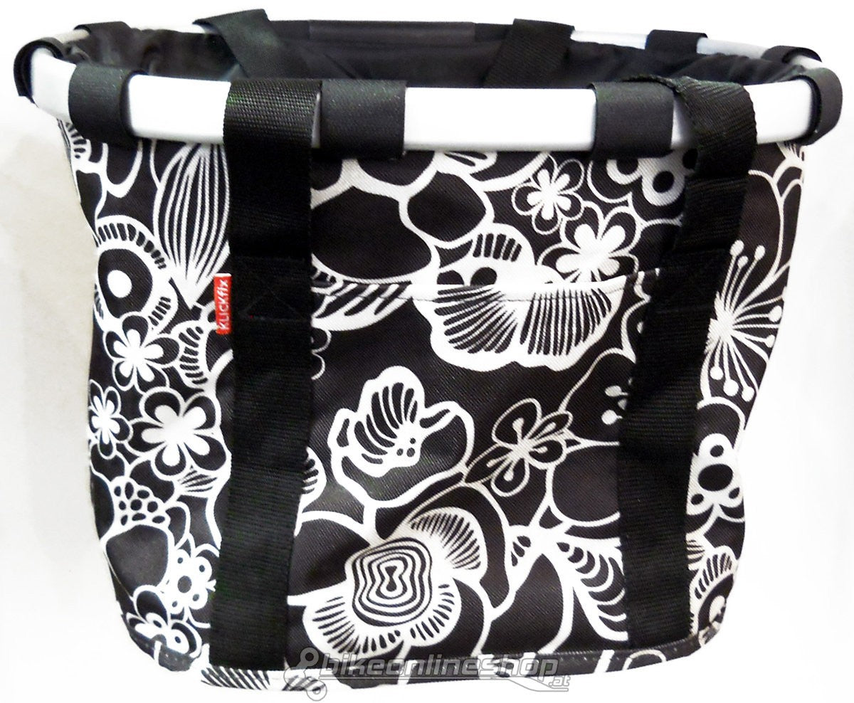 Reisenthel cestino bikebasket fiori nero