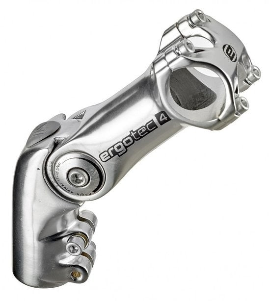 Humpert Ergotec Octopus 2 attacco manubrio regolabile 50°/ 31,8mm argento