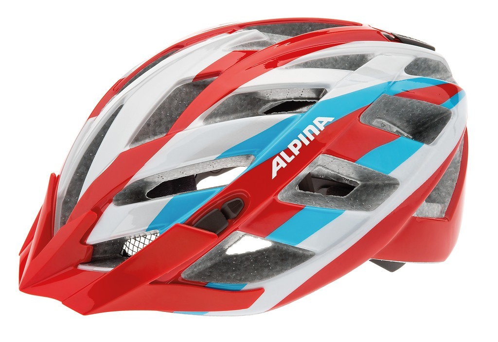 Alpina Panoma casco taglia 52-57 rosso argento blue
