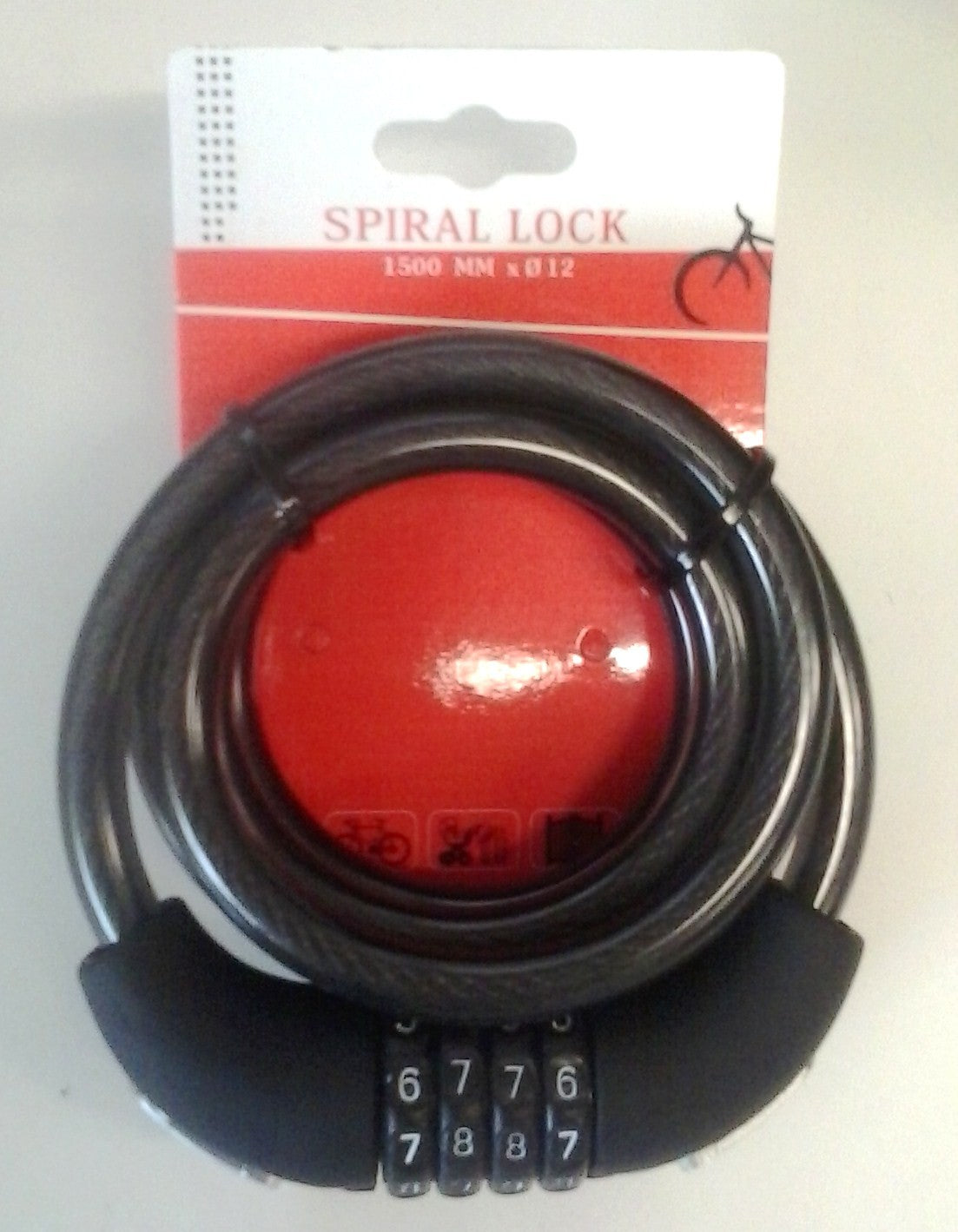 Rms lucchetto a spirale con combinazione nero