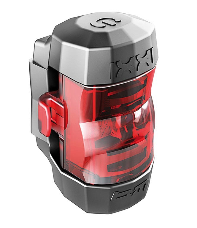 Busch&Muller luce posteriore a diodi IXXI con batteria ricaricabile con cavo USB nero rosso
