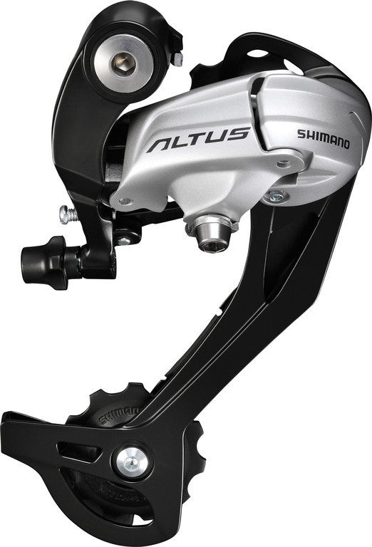 Cambio Shimano Altus argento RD-M 370-S senza Adattatore, 9 vel.