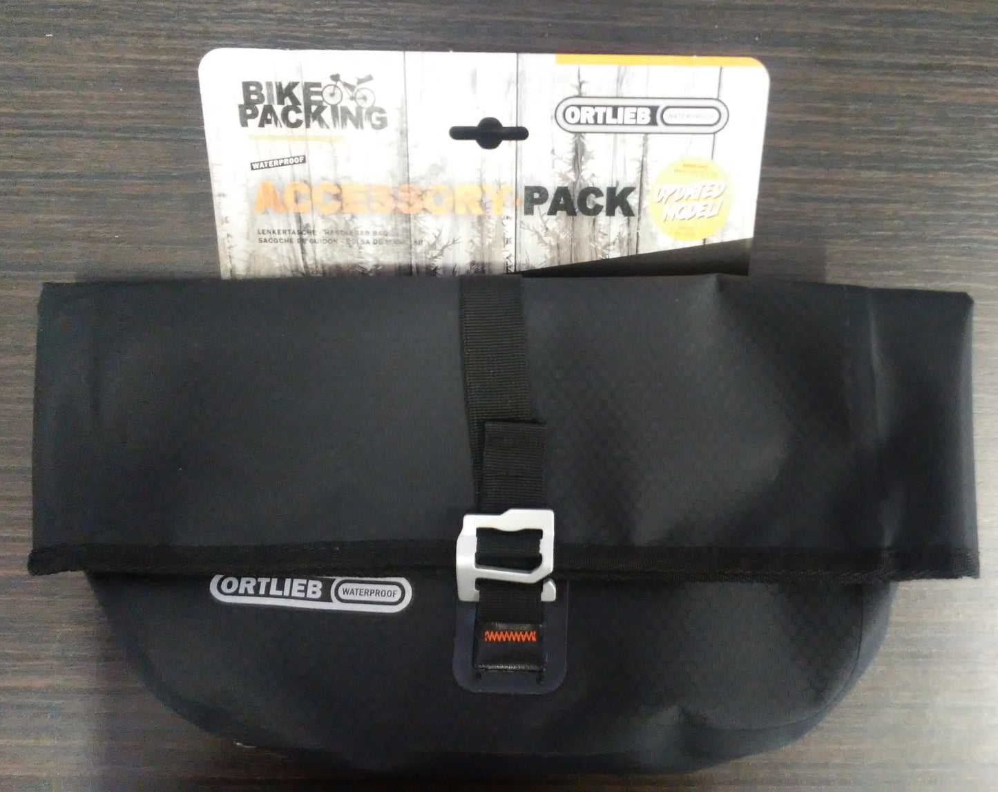 Ortlieb Accessory-Pack bikepacking da manubrio nero opaco
