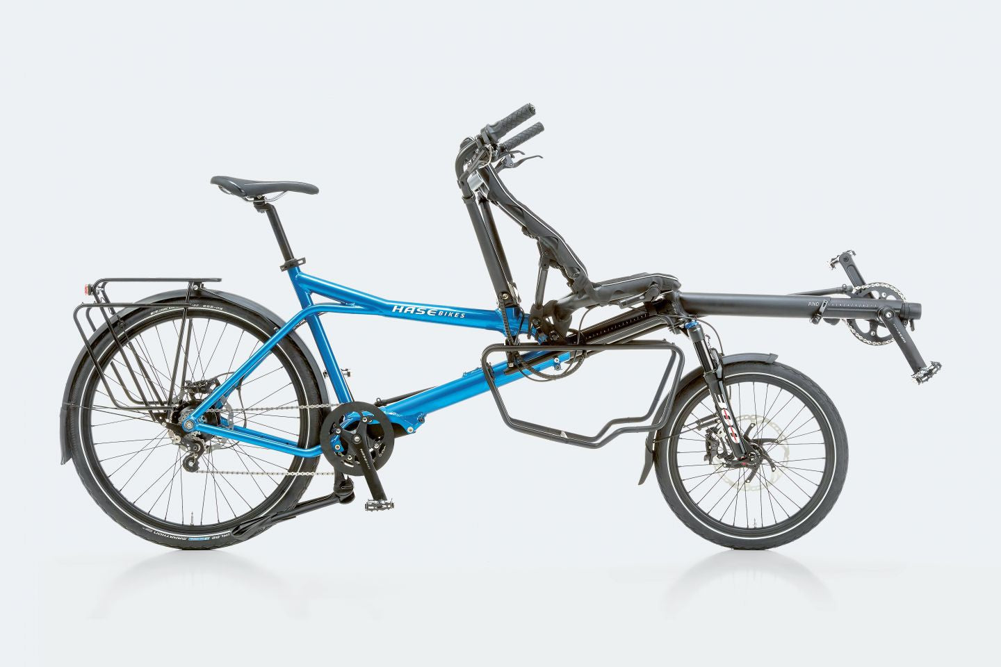 Hasebikes Tour tandem a pedalata indipendente blu metallico