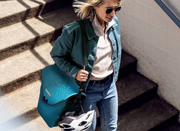 Ortlieb borsa Velo Shopper con aggancio QL2.1 colore petrolio
