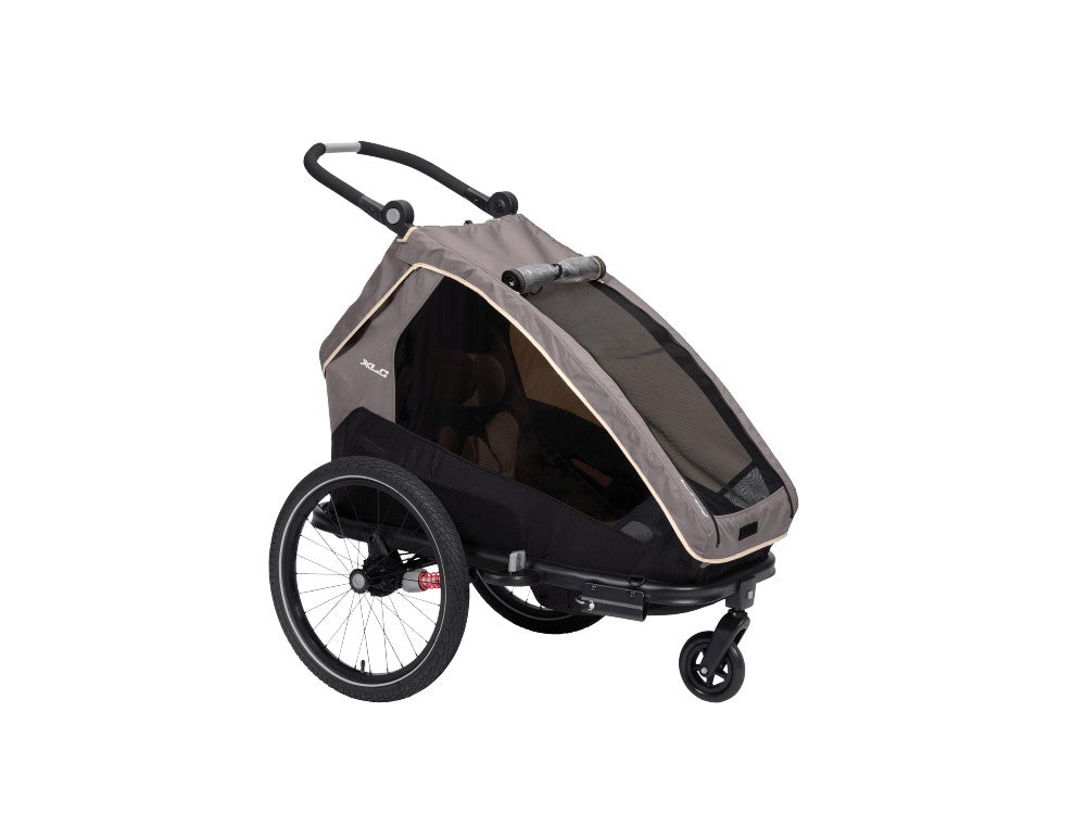 XLC Mono S carrello monoposto per bimbo BS-C09 grigio beige antracite