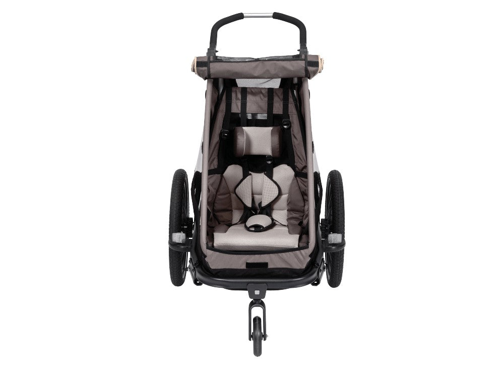 XLC Mono S carrello monoposto per bimbo BS-C09 grigio beige antracite