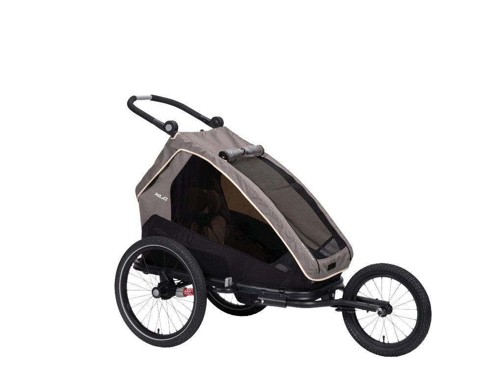 XLC Mono S carrello monoposto per bimbo BS-C09 grigio beige antracite