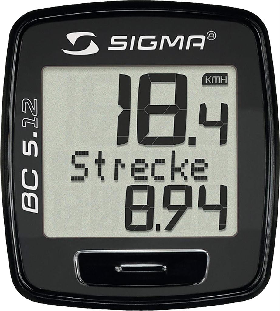 Sigma ciclocomputer BC 5.12 nero